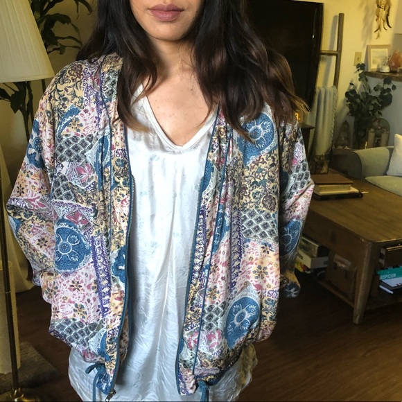 robert stock Jackets & Blazers - 🌵 Robert Stock 100% Silk Bomber Jacket